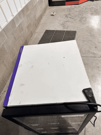 Black Countertop Display Refrigerator with Swing Door - 7 Cu. Ft. Works