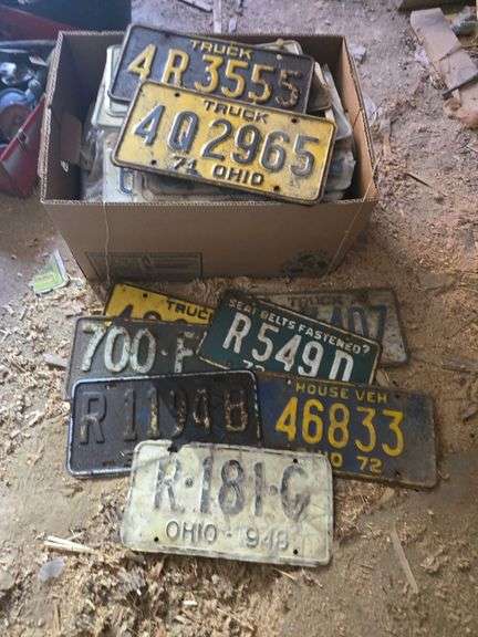 Large qty license plates