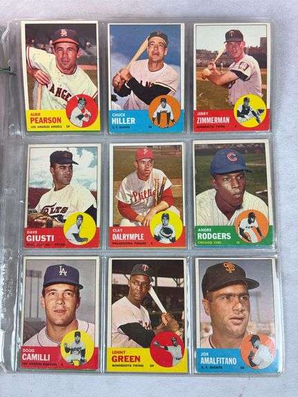 1963 Topps BB 45 Card Lot - Nice - EX- to EXMT