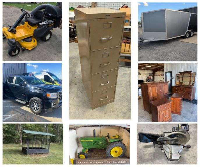 2021 GMC Canyon, 24’ Enclosed Trailer, Tools, Furniture, Household & Collectibles  - 750+ Lots 