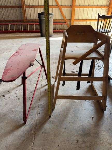 High Chair and Ironing Board
