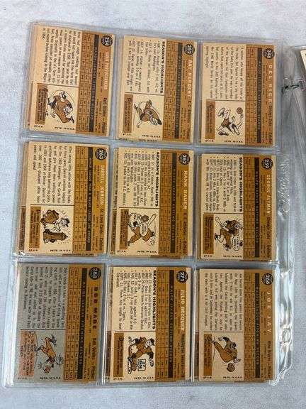 1960 Topps BB 54 Card Lot  EX- to EXMT