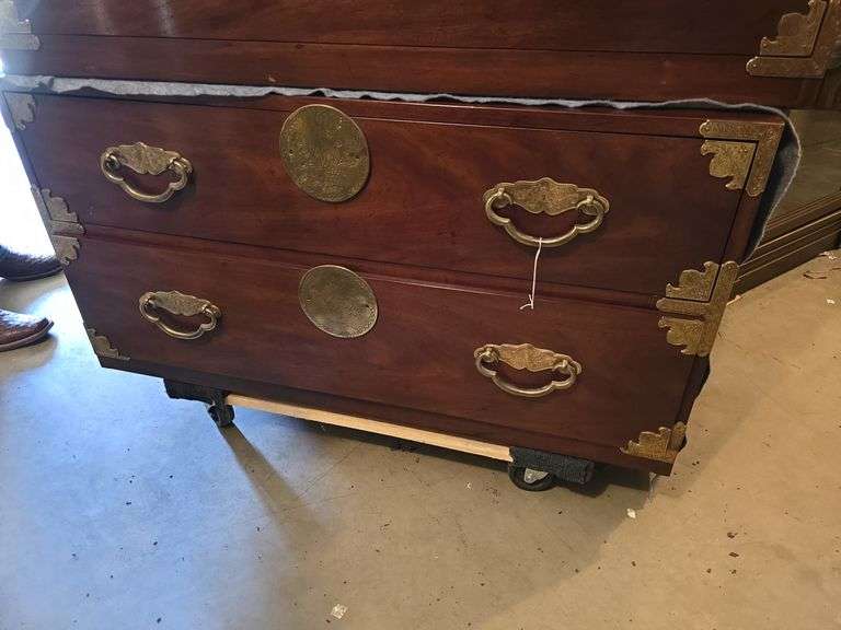 HENDRESON 2 DRAWER CHEST WITH BRASS HARDWARE