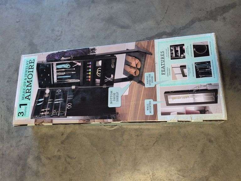 Make-up and jewelry armoire