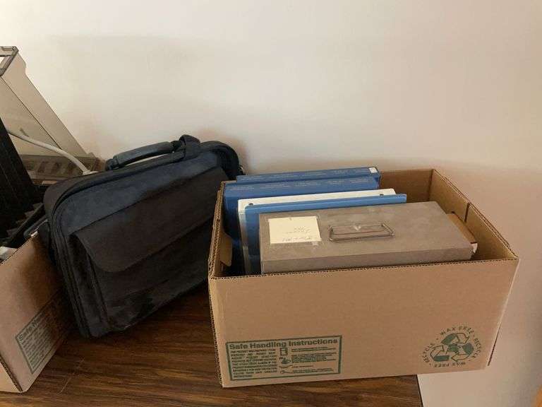 File organizers, power strip, adding machine, and more