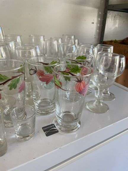 Large lot of Ohio state cups, flower cups & goblets