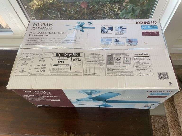 Home decorations 44 in. Indoor ceiling fan - appears NIB