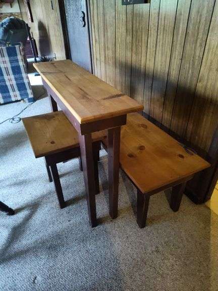Pine end tables & coffee tables