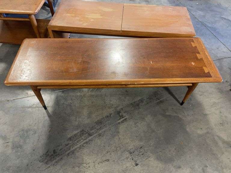 Lane Acclaim mid century coffee table and matching & misc. side table
