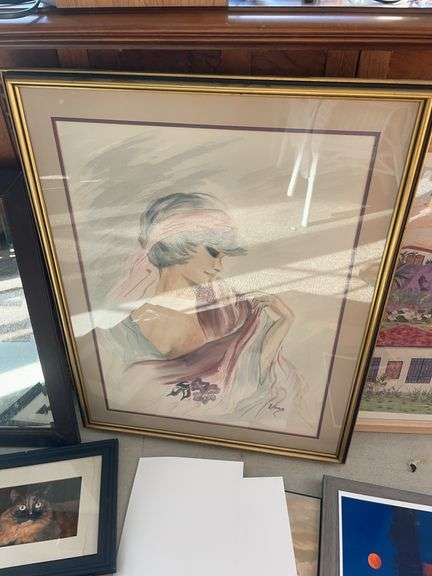 Lot of wall decor including frames mirror, framed landscape photos & landscape pictures