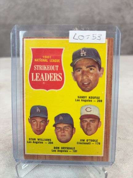 1962 NL K Leaders #60 - Koufax - Drysdale - Nice EXMT OC