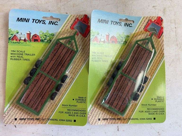 (8) Mini Toys farm equipment toys - 1/64 scale