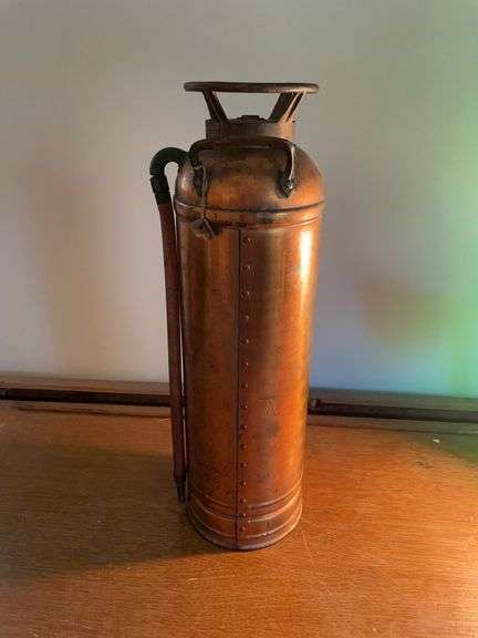 Vintage Red Star fire extinguisher - 24" tall