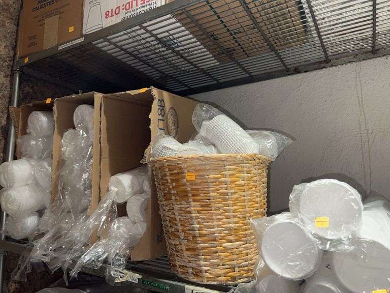 Contents of Shelf-Paper Cups, Plastic Cup Lids, Cupcake Liners