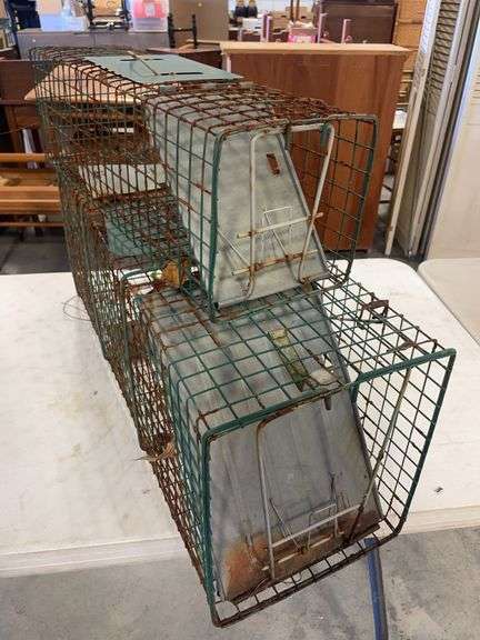 (2) live animal traps