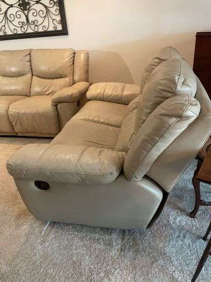 Matching couch and loveseat - loveseat worn - see photos