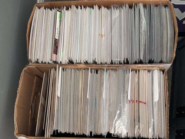 (2) Boxes of Assorted Marvel and DC Comics