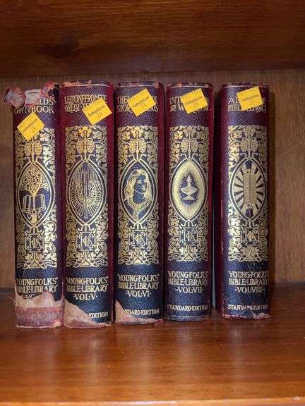 Young Folks Bible Library Books Volumes 4-8