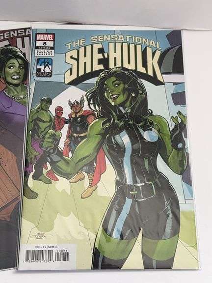 (5) Marvel Variant Edition The Sensational She-Hulk Comics (#’s 1, 2, 3, 8, and 9)
