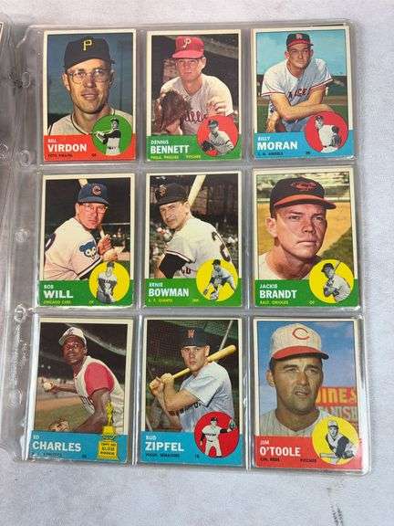 1963 Topps BB 45 Card Lot - Nice - EX- to EXMT