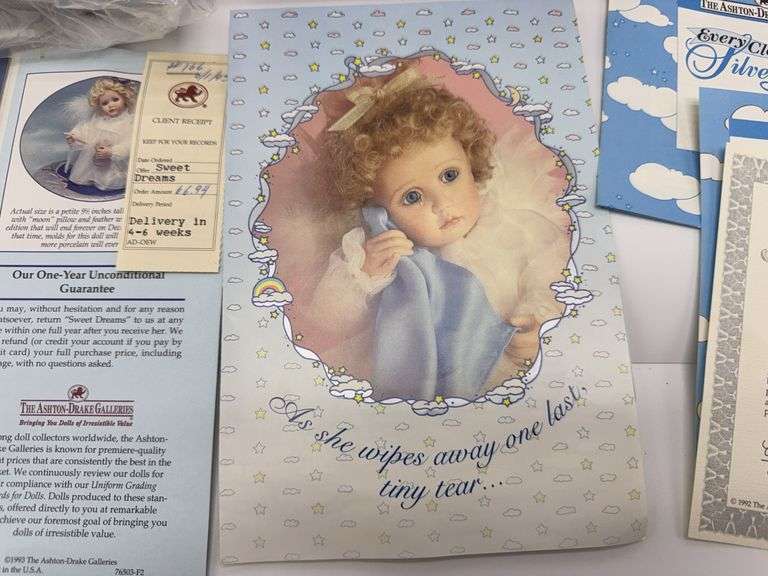 Ashton Drake “Every Cloud Has A Silver Lining” with Box & COA