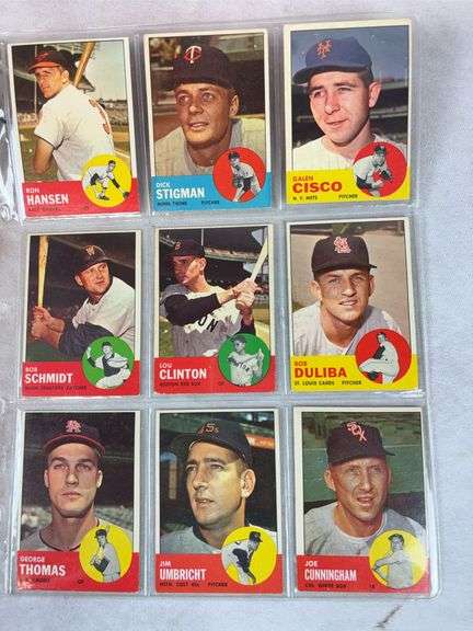 1963 Topps BB 45 Card Lot - Nice - EX- to EXMT