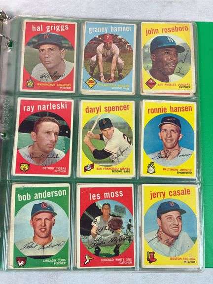 1959 Topps 180+ Card Lower Grade Starter Set With Stars - F to VG