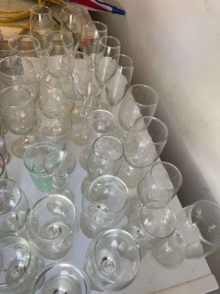 Large lot of Ohio state cups, flower cups & goblets