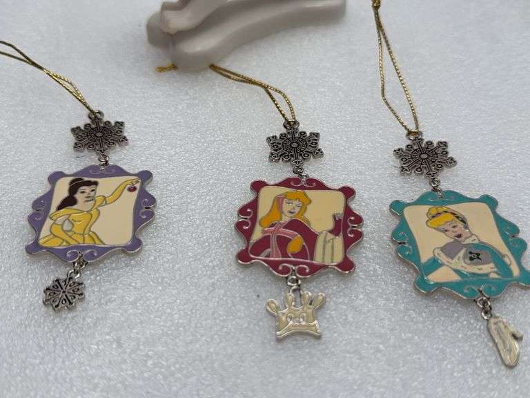 Disney Princess Ornaments, Tinkerbell 2005 Ornament & Dalmatian Figure