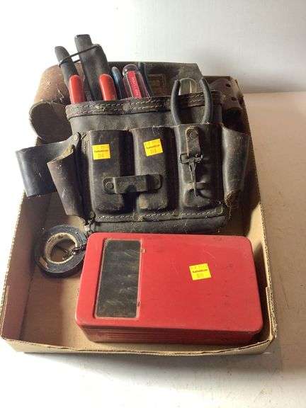 Drill (box) bits, electricians tool belt