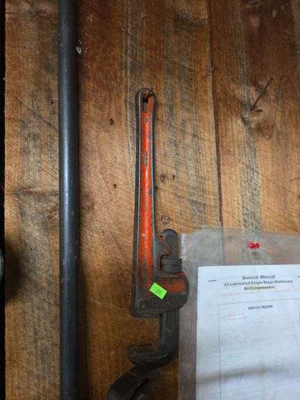 2 pipe wrenches, metal targets & hearing protection