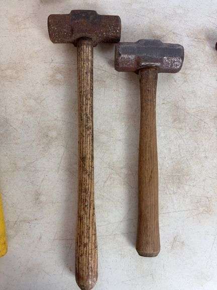 Assortment of mini sledges, hammers and shovels