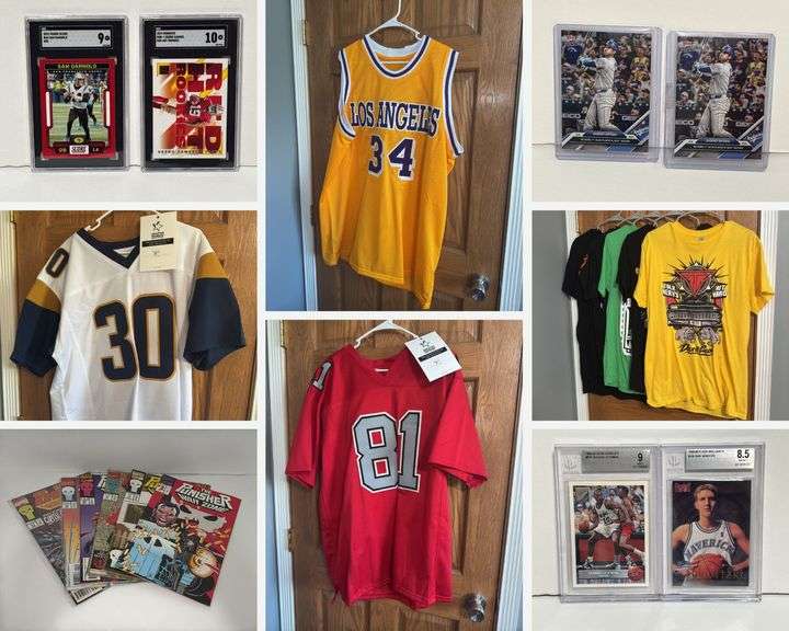 Sports Jerseys, Graded Cards, Comic Books (WV)