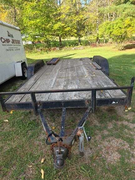 16ft tandem axle bumper hitch trailer