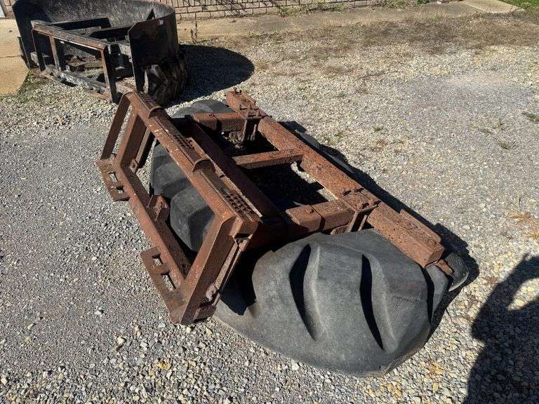 Tire Manure Scraper Skid Steer Attachment – 80”