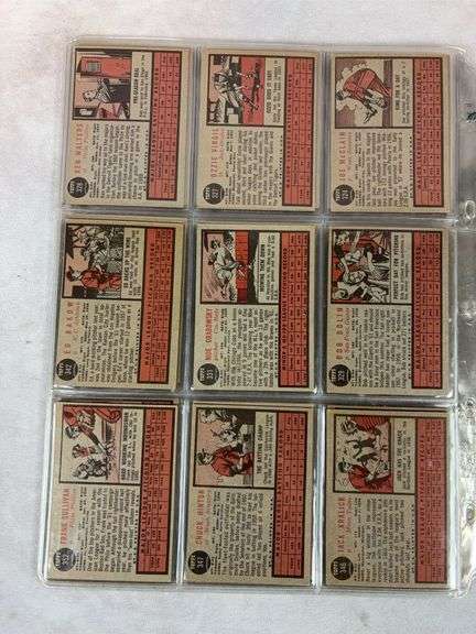 1962 Topps BB 58 Card Lot - Nice - EX-NM