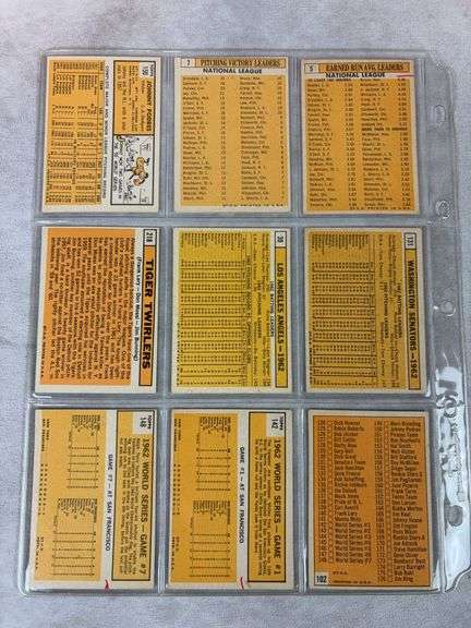 1963 Topps BB 9 Card Special Nice Lot - LLers, Teams and WS Cards EXMT