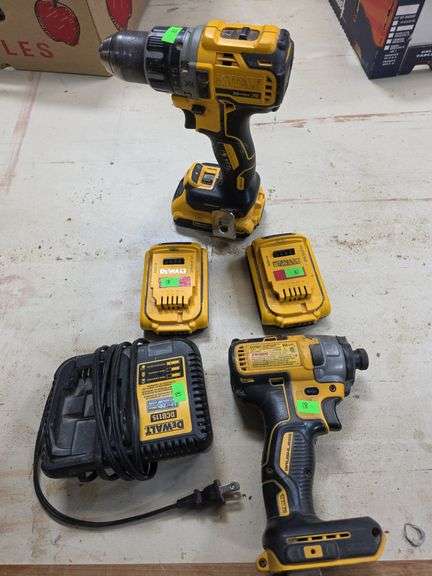 Dewalt Impact & Drill 20vmax w/ charger & two batteries (batteries are weak)