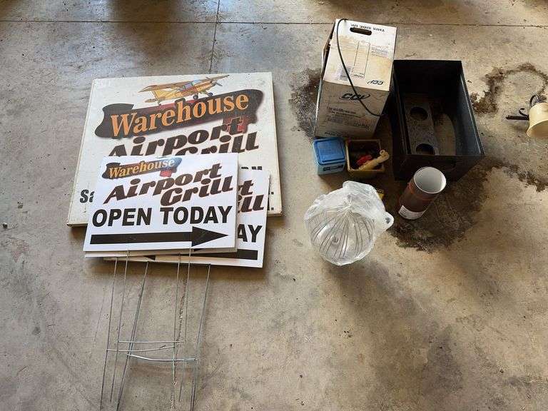 Airport Grill Signs and other misc.