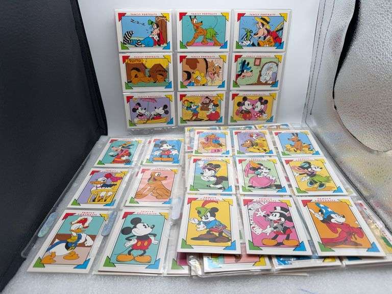Assortment of Disney Family  Portrait Cards In Protective Sheets