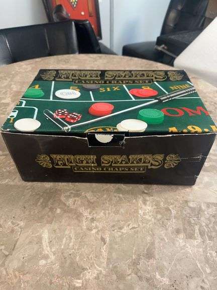 High Stakes Casino Craps Set BNIB