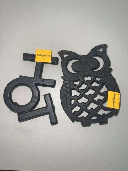 (2) Small Cast Iron Trivets