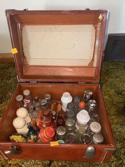 Assorted Salt and Pepper Shakers in Case