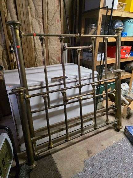Brass bed head board n foot board
