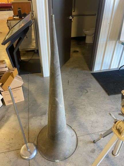 Phonograph horn, tripod, and stand