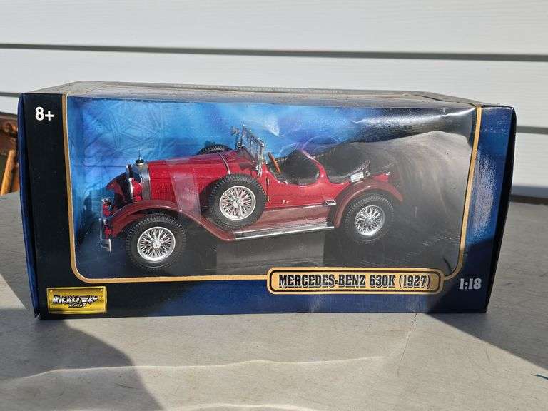 RICKO RICKO 1927 MERCEDES BENZ 630K 1:18 SCALE CAR IN BOX