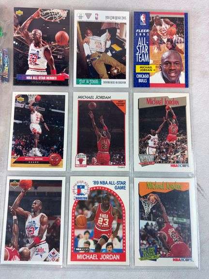 Michael Jordan 18 Card Lot - All Appear NM or Better
