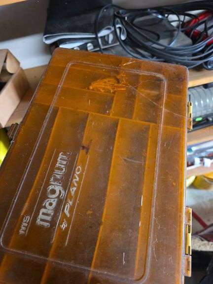 Fishing tackle boxes, cushion & speaker