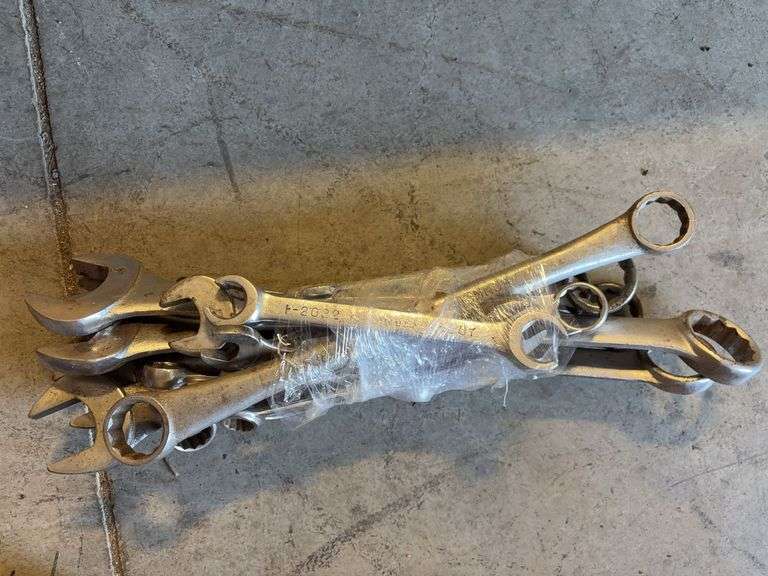 Toolbox with wrenches, hand planer, Hammer, and other tools