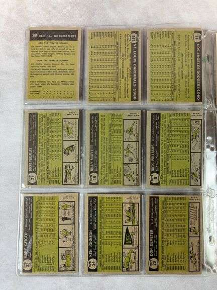 1961 Topps BB 45 Card Lot - Nice Ex to EXMT